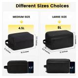 Vorspack Travel Toiletry Bag for Men - Large Toiletries Bag Water Resistant Hanging Travel Bag for Travel Toiletries Accessories - Black