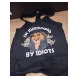 Disney Womens Lion King Surly Scar Slim Fit, Scoop Hem Racerback Tank T-Shirt, Black, X-Large US