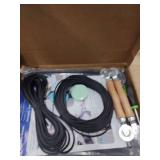 Windows Screen and Screen Door Repair Kit, 48\"x118\" Charcoal Fiberglass Mesh with Rolling Tool/Hook/Ruler/Cutter/Spline - Window Screen & Sliding Screen Door Replacement for Windows, TOOLTRIZ