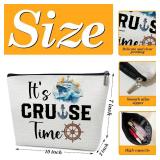 Ythuil Cruise Travel Makeup Bag, Toiletry Cosmetic Zipper Pouch For Women Girls Mom Sister Friend, Wet and Baby Diaper Organizer, Cruise Lovers Summer Vacation Gifts