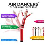 LookOurWay Air Dancers Inflatable Tube Man Attachment | 20 Feet Tall Wacky Waving Christmas Inflatables Dancing Tube Guy (Blower Not Included) | Outdoor Holiday Decoration | Christmas Theme - Santa
