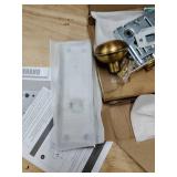 Newliplace Mortise Lock Set for Interior Door, Vintage Antique Brass Door Knobs with Lock and Skeleton Key, Replacing Old Style Doors