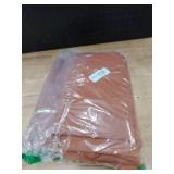 RYB HOME Brunt Orange Curtains for Living Room, Semi Sheer Linen Privacy Drapes with Rod Pocket Farmhouse Style Window Treatments for Bedroom Dining Room, 52 Wide by 95 inches Long, 2 Panels