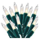 Christmas Lights, 150 Count 29 FT Christmas Mini String Lights, Green Wire Fairy Light, 120V UL Certified Connectable Xmas Tree Light for Patio, Holiday, Party, Outdoor Indoor Decoration, Warm White