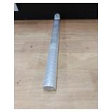 Haton Reeded Glass Window Privacy Film, Frosted Glass Window Film, Static Cling UV Blocking Stickers, Decorative Removable Cover for Bathroom Door Office, Non Adhesive 17.5\" x 78.7\"