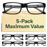 Gaoye 1.5 Professional Reading Glasses for All Day - Computer Readers with Blue Light Protection - Value Pack