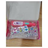 Yoloflix Hair Gem Stamper Kit,Bling Hair Jewels for Girls, Hair Styling Tool with Reusable Shining Diamonds, Christmas Birthday Arts & Crafts Gift for 5-12 Year Old Girl