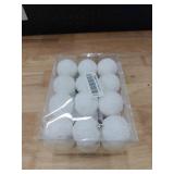 Threan 24 Pieces Christmas Tree Foam Balls 1.97 Inch White Ball Ornaments Snowballs Snowy Bauble Hanging Ornaments with Ropes for Christmas Xmas Holiday Wedding Party Decorations