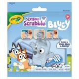 Crayola Bluey Scribble Scrubbies (1ct), Colorable Bluey Toy Figurines for Toddlers, Washable Coloring Gift Set for Kids, Ages 3+