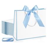 Silkfly 12 Pcs Thank You Gift Bags with Handle 12x10x4