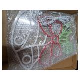 Zontruxe Christmas Neon Sign, LED Wall Decor with Bells, Bow & Holly Leaves Design, USB Powered with Dimmable Switch, Ideal for Christmas Party, Bedroom, Window, Holiday Gift, 15 x 13\"