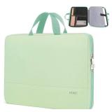 Ytonet Laptop Case, 15.6 inch Laptop Sleeve with Handle, TSA Water Resistant Computer Carrying Case Compatible for MacBook, HP, Dell, Lenovo, Asus Notebook, Gifts for Men Women, Mint Green