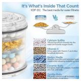 MakeFit Filtered Shower Head - High Pressure Shower Head with Filter for Hard Water Softener - 7 Settings Bathroom Rain Showerhead to Remove Chlorine and Heavy Metals (Chrome)