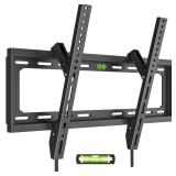 USX Mount UL Listed TV Mount Low Profile for Most 26-60\" Flat Screen LED, LCD, Curved TVs, TV Wall Mount Bracket Tilt VESA 400x400mm- Up to 99lbs, Quick Lock and Release to Mounts on 12\" 16\" Stud