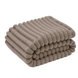 Bedsure GentleSoft Light Brown Throw Blanket for Couch - Cozy Soft Fleece Blankets for Women, Cute Small Throws for Girls, 50x60 Inches