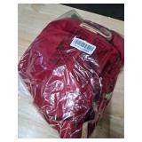 Bunny Chorus Christmas Tree Skirt, 48 inches Red Luxury Velvet Plush Fur Skirts with Gold Embroidered Holly Leaf for Rustic Xmas Tree Holiday Decorations