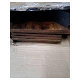 HOOBRO 8 Tiers Vertical Shoe Rack, Wooden Shoe Storage Organizer with Hooks, Narrow Shoe Tower for 8 Pairs, Space Saving, for Entryway, Living Room, Bedroom, Rustic Brown BF07XJ01G1