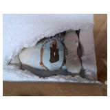 Crack in frame Isaac Jacobs 4x6 Natural Sand Resin Picture Frame, Elegant Undulating Curve Design for Tabletop & Wall Display Photo Frame, Home DÃ©cor, Art, Photo Gallery (4x6, Natural Sand)