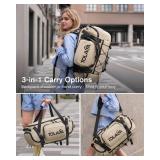 Tolaccea Gym Bag for Men & Women, 40L Duffle Bag Backpack for Travel Sports with Shoe Compartment, Wet Pocket & Extra Laptop Bag for 15.6