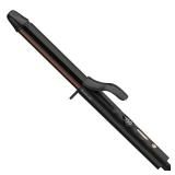 ANNLARY 1 Inch Curling Iron, Titanium Ceramic Hair Curler, Fast Heating Curling Wand with 8 Heat Settings with LED Display for All Hair Types Dual Voltage 110-240V for Travel