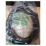 Atlantic Heavy Duty Garden Hose 12 ft x 5/8 Inch Black Color, Short Connection Leader Hose with Solid Brass Connectors (12 Feet)