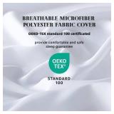 DOWNCOOL Comforters King Size, Duvet Insert,White All Season Duvet, Lightweight Quilt, Down Alternative Hotel Comforter(White, King 102x90 Inches)