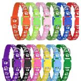 Chenkaiyang 12 Pack Puppy Collars for Litter, Adjustable Puppy ID Collars Soft Nylon Whelping Collars for Newborn Litter Pets