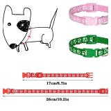 Chenkaiyang 12 Pack Puppy Collars for Litter, Adjustable Puppy ID Collars Soft Nylon Whelping Collars for Newborn Litter Pets