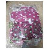 Pink Mouse Happy Birthday Banner, Pink Birthday Banner Cartoon Theme Party Decoration for Baby Bridal Shower Supplies