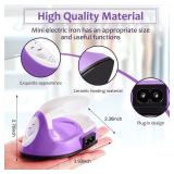 Honoson Mini Craft Iron Mini Heat Press Small Iron 3.93 x 2.36 x 2.76 in Portable Handy Tiny Flatiron with Charging Base Accessory for Fuse Bead Patch DIY Heat Transfer Vinyl(Purple)