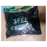 Sfee Ice Cleats Ice Grippers for Shoes and Boots, Crampons Traction Cleats for Walking on Snow and Ice Anti-Slip Flexible Footwear Snow Grips for Walking Climbing Hiking Jogging with 2 Straps