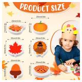 Yexiya Fall Mini Erasers for Bulk Apple Erasers Novelty Thanksgiving Pumpkin Maple Leaf Party Favor Stationery Cute Fun for Autumn Rewards(60 Pcs)