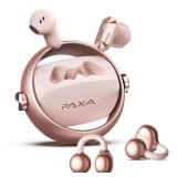 2 in 1 Clip on Open Ear Headphones Wireless Earbuds, 0 Delay Bluetooth 6.0, Ultra-long 140H Play, Auto L-R Recognition Touch Control, Hybrid Noise Reduction for Work Fitness Daily Use,Ctbuds Rose Gold