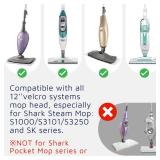 Flammi 6 Pack Steam Mop Replacement Pads for Shark SK410 SK435CO S1000 S1000A SK460 SK140 SK141 S3101 S3250 S3251 Steam Mop Replacement Pads