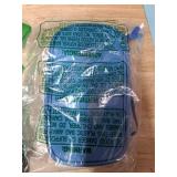 FYY Electronic Organizer, Travel Organizer Bag Pouch, Electronic Accessories Carry Case, Portable Waterproof Double Layers All-in-One Storage Bag for Cable, Cord, Charger, Phone, Earphone, Cyan