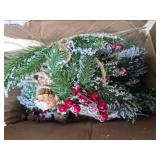 Sggvecsy 15 Pack Snow Frosted Christmas Berries Pine Picks Artificial Red Berry Pine Branches Frosted Faux Pine Stem with Pine Cones Fake Pine Needles for Xmas Tree Wreath DIY Craft Holiday Decor