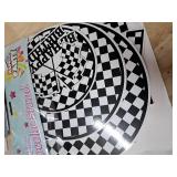 BACUTHY 2 Pack Race Car Cupcake Stands Birthday Party Supplies, Two Fast Cars Decorations Truck Theme Favors - 3 Tier Cardboard Cup Cake Holder Tower