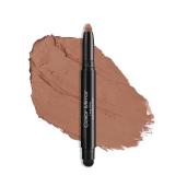 Color Mirror Cream Waterproof Hypoallergenic Eyeshadow Stick, long wear Metallic Glitter Matte Eye Shadow Pencil With Makeup Brush, Eye Brightener, 35 Chestnut Matte