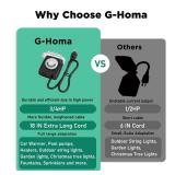 G-Homa [Enhanced] Outdoor Timers, Mechanical 24 Hour Timer Outlet, Outdoor Light Timer Waterproof with Protective Cover, 18 in Cord, 15A 3/4HP, CSA Listed, Ideal for Engine Block Heater, Pool Pump