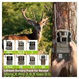 TKTKMETA 5 Pack New Reveal Upgraded Solar Charge Battery Pack Compatible with Reveal Trail Camera Ultra, X Gen 3.0, Pro 3.0, X, X Pro, X Gen 2.0, XB, SK, LED Battery Indicator