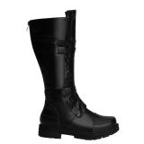 ACE SHOCK Mens Tall Boots Medieval Renaissance Pirate Cosplay Boot Halloween Costume Shoes (Style-A Black,9.5)