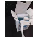 TUREWELL Water Flossing Oral Irrigator, 600ML Dental Cleaner 10 Adjustable Pressure, Electric Oral Flosser for Teeth/Braces, 8 Replacement Jet Tips for Family (White)