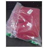 A48 Inch Christmas Tree Skirt: Cable Knit Tree Skirt for 7.5FT Tree, Wine Red Tree Skirt, Vintage Tree Skirts, Rustic Farmhouse Christmas Decorations