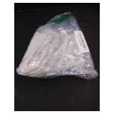 YEOREO Women Fitted Workout Tops Short Sleeve Double Lined Basic Y2K Going Out Crew Neck Compression Crop Top Light Oatmea XL