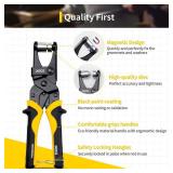 XOOL Grommet Tool Kit, 200PCS 3/8 inch 10mm Grommets, Leathercraft Punching Tool, for Canvas, Fabric, Tarps, and DIY Craft Projects