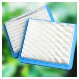 A491588S Air Filter for Lawn Mower, 491588s 491588 Replacement Flat OEM Air Cleaner Cartridge Compatiable with Toro 20332, Craftsman 33644, 2 Packs