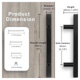 NIZADO 2 1/2 Inch Cabinet Pulls Black, Black Handles for Kitchen Cabinets 10 Pack, Square Drawer Dresser Handles, 4 Inch Overall Length