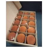 Brightown 15 Pcs Brown Velvet Christmas Balls, 3.15 Inch Velvet Ornaments for Christmas Tree, Christma Tree Flocked Ornaments Balls for Family Holiday Wedding Party Xmas Hanging Decoration