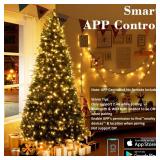 BrizLabs Smart Christmas Lights, 180FT 500 LED Color Changing Christmas Lights with APP/Voice Control, Warm White & Multicolor Xmas Fairy Lights Music Sync Tree Lights Dimmable for Indoor Outdoor Home