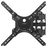 MOUNTUP Full Motion TV Wall Mount for Most 26-60 Inch TVs, Max VESA 400x400mm Wall Mount TV Bracket with Swivel Tilting Extension Level Adjustment for LED LCD Flat Curved TVs Up to 77 LBS, MU0018